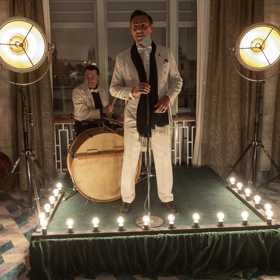 Zpěvák Vilém Villy Brož v celé své kráse.