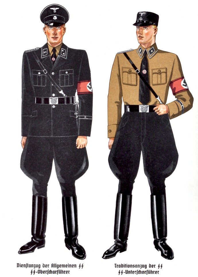 Nejprve se v dílnách Hugo Boss šily uniformy pro SA, pak pro SS.