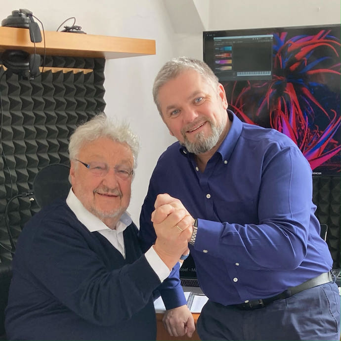 Josef Melen a textař Ladislav Vostárek. Na připravovaném albu bude také písnička s jeho textem.