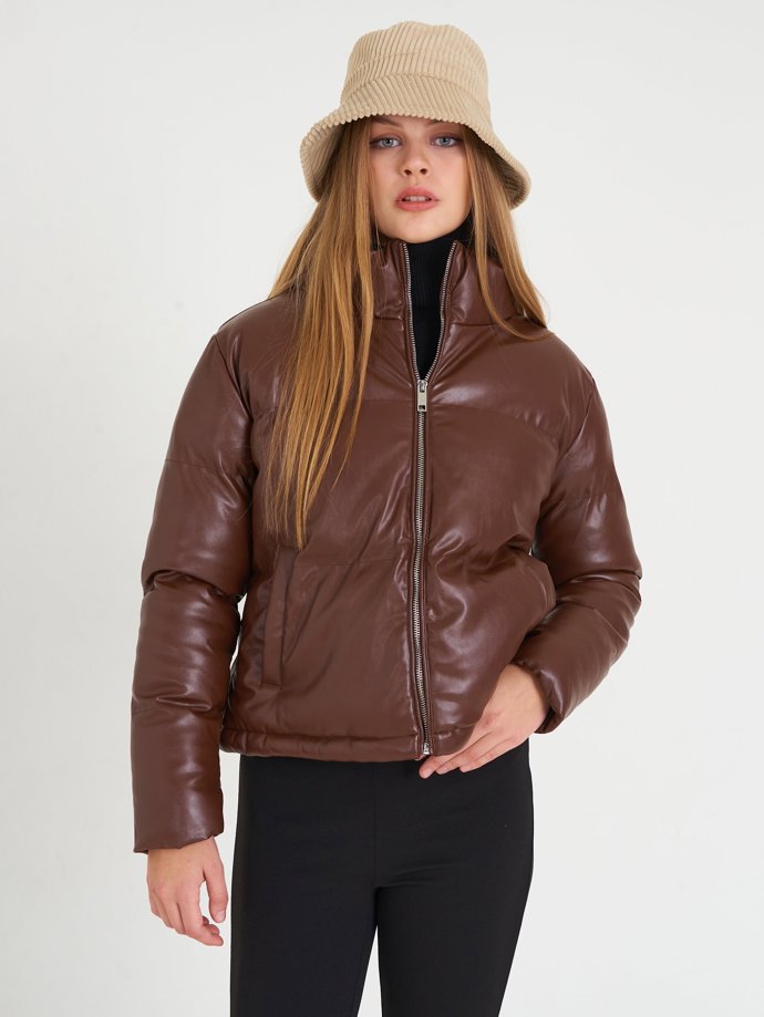 Vatová koženková bunda Gate, 798 Kč