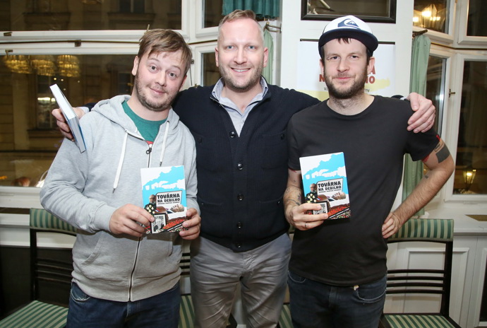 Zleva: Dominik Landsman, Petr Stuchlík a Tomáš Břínek.