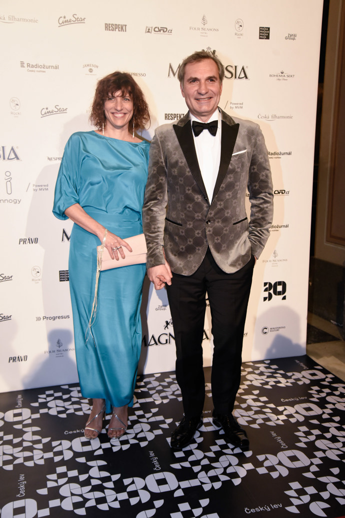 Jiří Macháček s manželkou Kristinou Dufkovou.