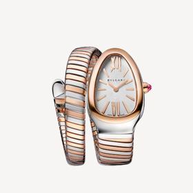 Slavný model hodinek s trubkovitým řemínkem odvozuje svůj vzhled i název od plynového potrubí. Legendární Tubogas nosí ženy ovinutý kolem zápěstí už 75 let. Pořídit si jej můžete za 11 400 eur.