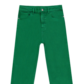 Ostře zelené džíny z jarní nabídky značky F&F jasně symbolizuji aktuální barevný trend. Cena: 599 Kč