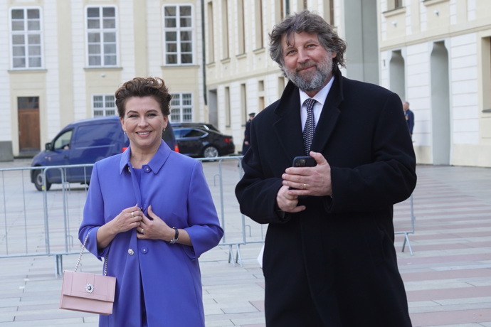 Inaugurace Petra Pavla - tohle si Petr s Danou také nenechali ujít. 