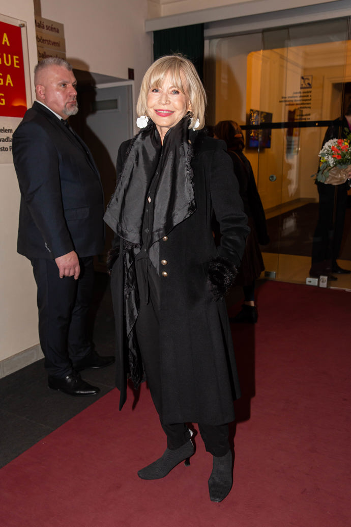 Herečka Jana Švandová si přišla premiéru jen tiše vychutnat.