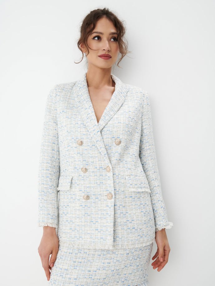 Nebo šik dvouřadý světlý blejzr. Mohito, 1 499 Kč 