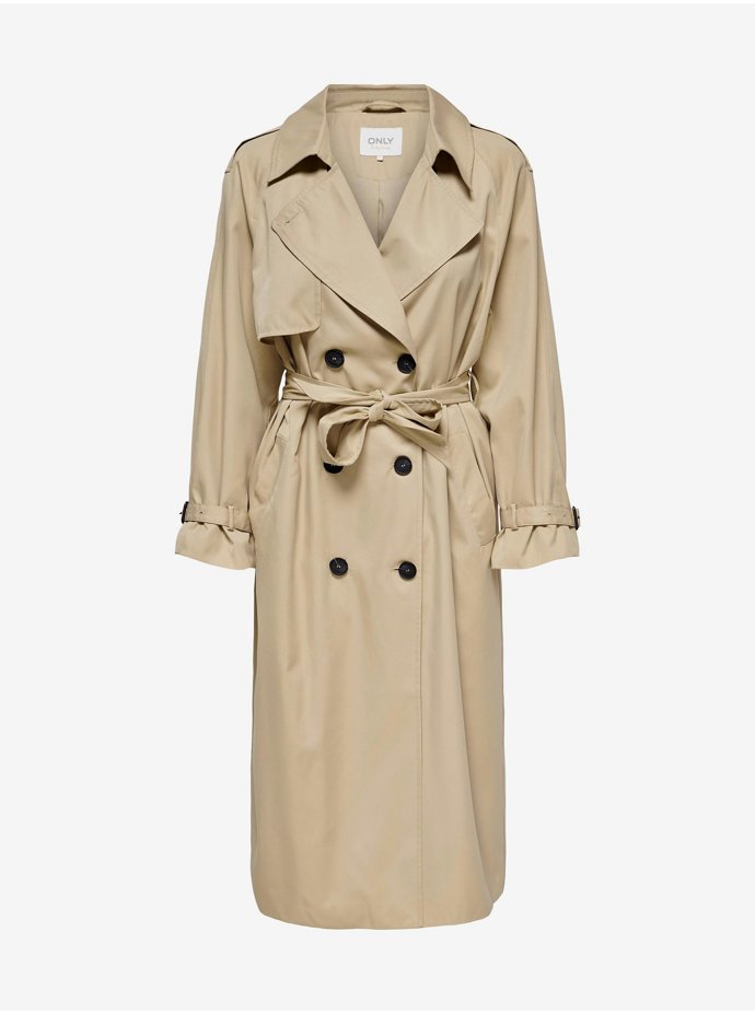 Lehčí trenčkot poslouží jako přechodný model pro první teplé dny. Only, 1 999 Kč