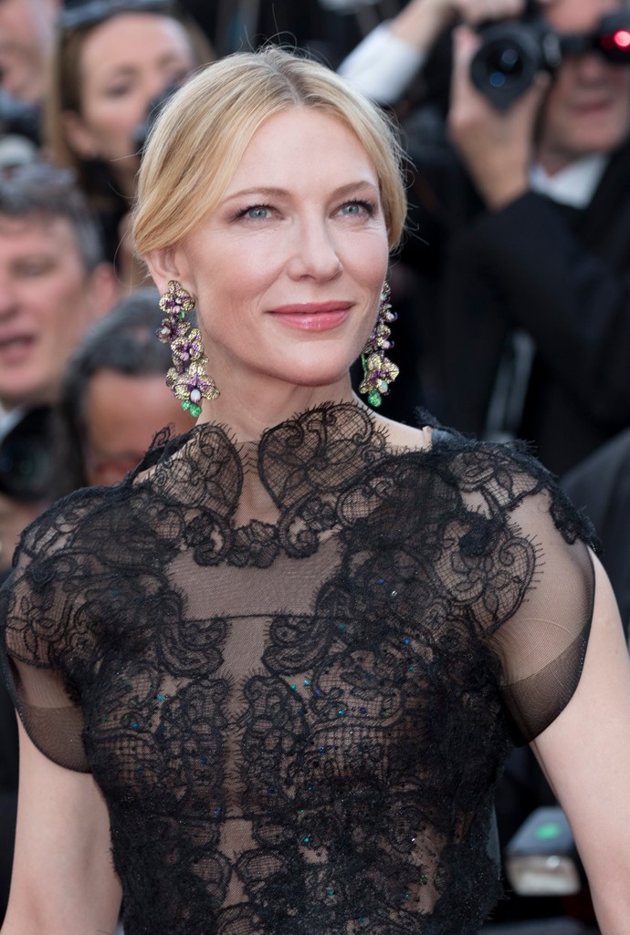 Šaty Armani Privé už byly na červeném koberci dvakrát. Cate Blanchett si ale zamilovala jejich krajku. 