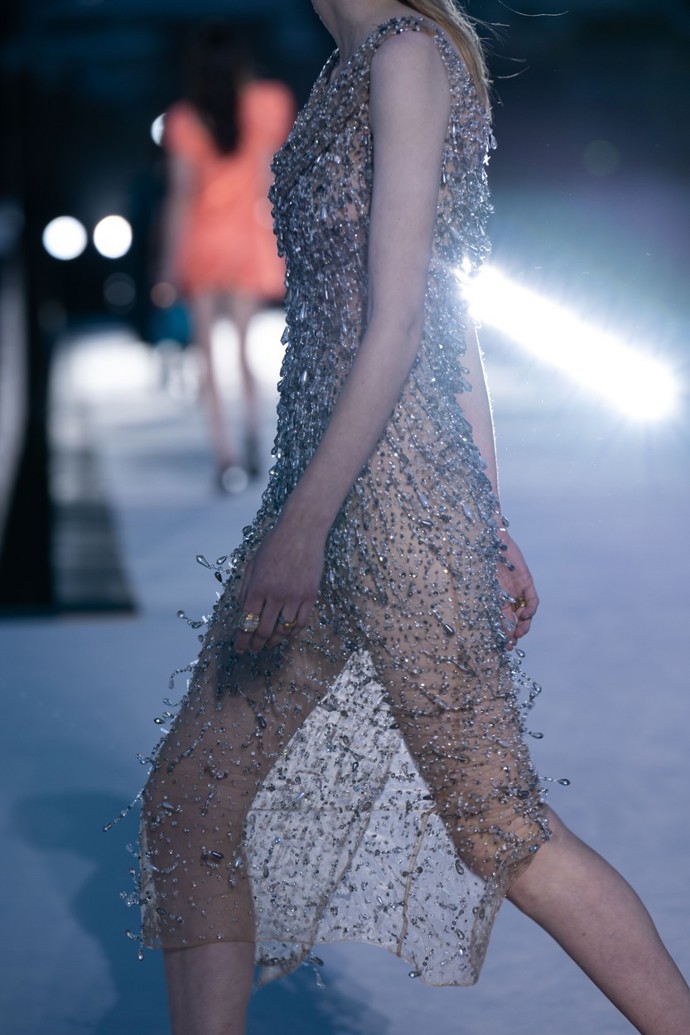 Když se řekne Versace, vždy je na místě dokonalé zpracování a nápaditost. Nejinak je tomu i u skvostných tylových šatů obsypaných krystaly z aktuální kolekce návrhářky Donatelly Versace.