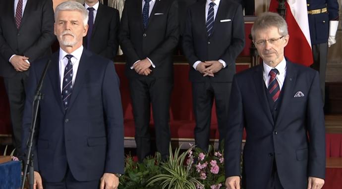 Petr Pavel skládá prezidentský slib.