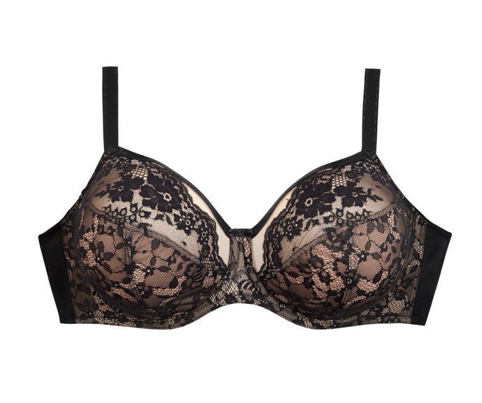 Podprsenka s koši od D do K, s obvody pod prsy od 75 do 105 cm. Doporučená cena podprsenky TRIOLA Vega 1 299 Kč