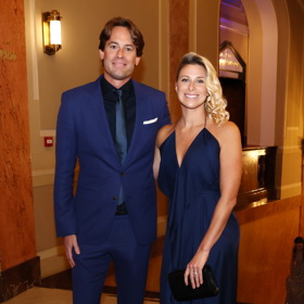 Andrea Sestini Hlaváčková letos navštívila s manželem Fabriziem Sestinim ples Českého rozhlasu.