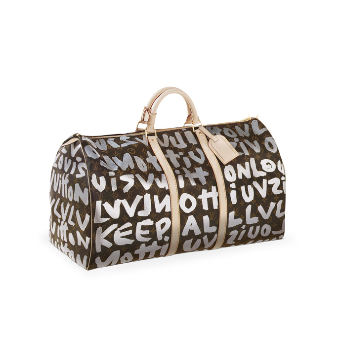 Limitované edice zahrnují neobvyklé zpracování loga, v tomto případě v provedení s ledabylým písmem, připomínající samotný model Keepall.