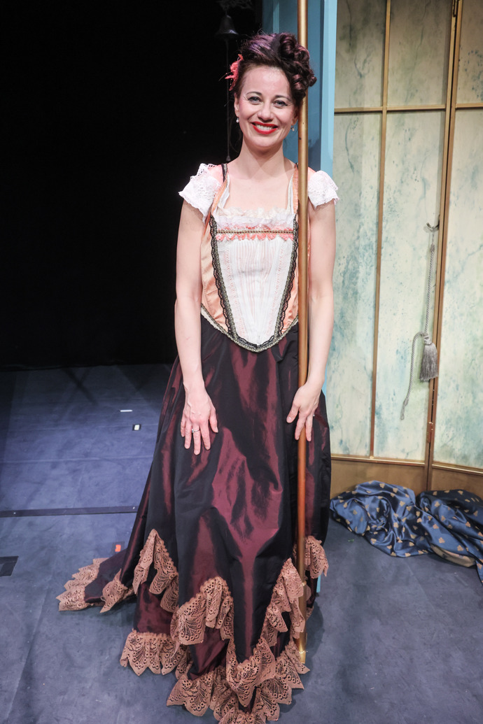 Takhle to během představení sluší Dáše Zázvůrkové.