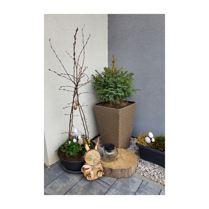 Dům Gabriely Laškové už je velikonočně nazdobený.