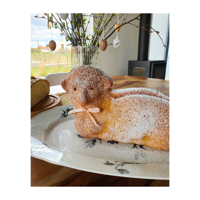 Gabriela Lašková je nadšená tím, že se jí letos poprvé povedl upéct velikonoční beránek.