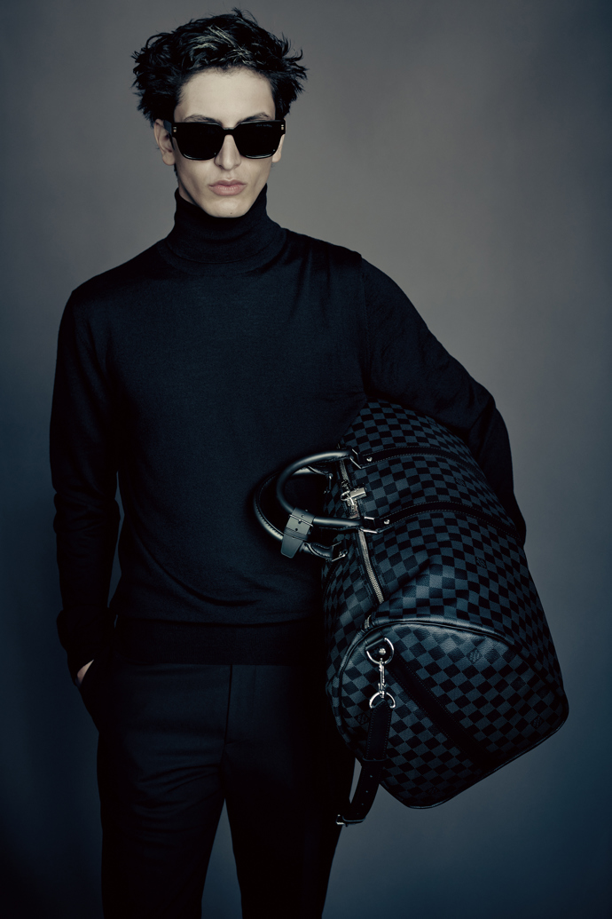 Kampaně módního domu Louis Vuitton model Keepall nikdy neopomíjejí.