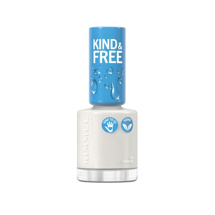 Kind&Free lak na nehty od značky Rimmel v odstínu 151 Fresh Undone na vytváření francouzské manikúry, 149 Kč