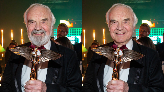 Také Zdeněk Svěrák nám bez vousů zestárl, byť je stále vitální a plný energie.