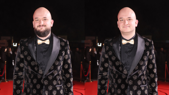 Ano, z fotografie je evidentní, že písničkář Pokáč si vousy kompenzuje to, že nemá vlasy. Bez vousů už bychom ho snad ani nepoznali!