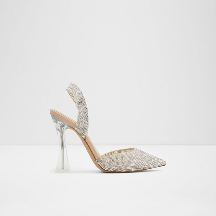 Luxusní štrasové provedení s nepřehlédnutelným detailem v podobě průhledného podpatku. Aldo, 2 390 Kč