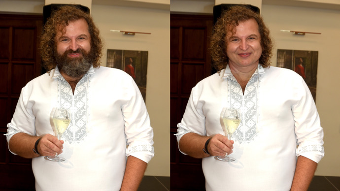 Cukrář Josef Maršálek podle všeho dobře ví, že vousy jeho tváři lichotí mnohem víc než holá brada.