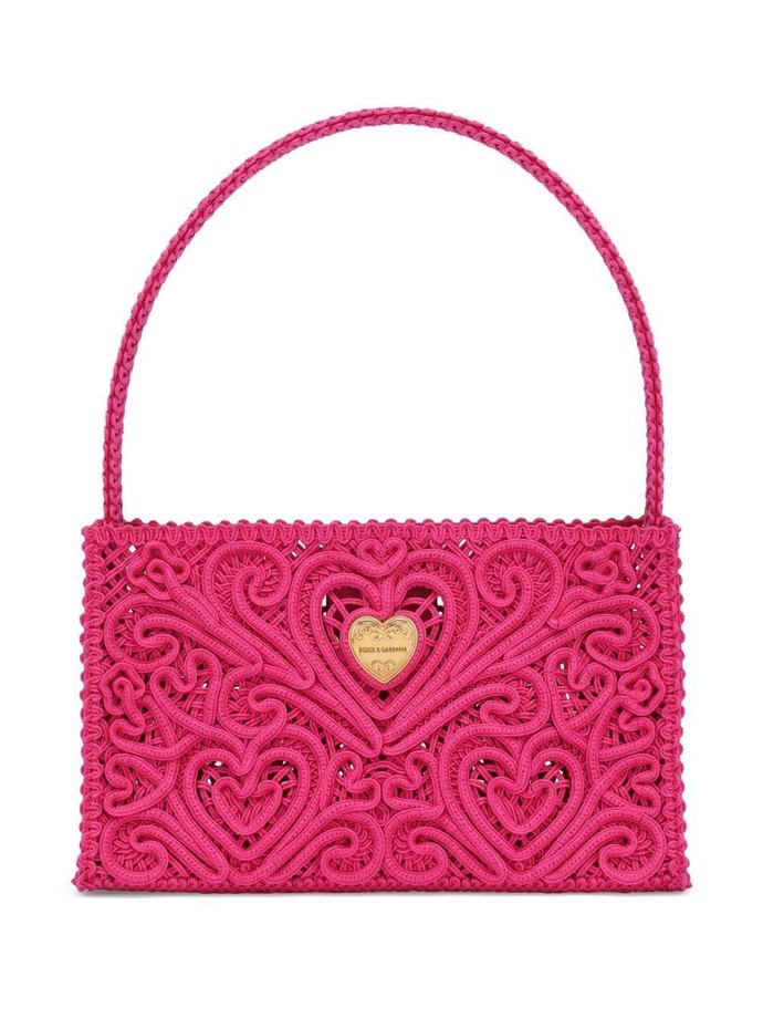 Trocha luxusu? Kabelka vyvedená v růžové krajce z aktuální nabídky značky Dolce&Gabbana. Cena: 895 eur