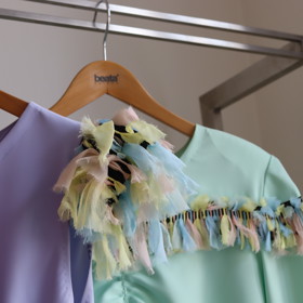 Beata Rajská v něm tvoří zakázkovou módu pro své klientky.