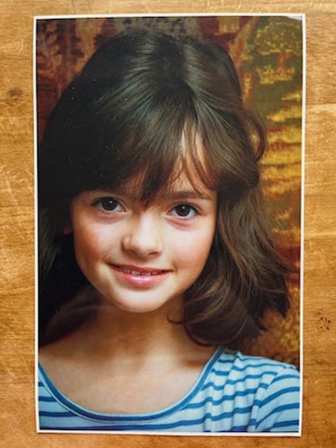 Karolína Kachyňová v dětství.