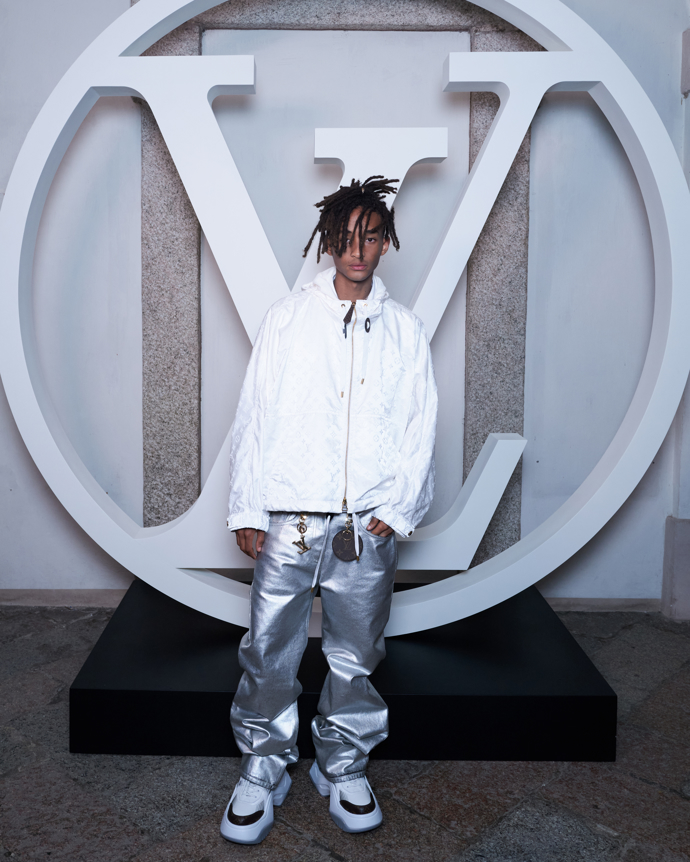 Novou kolekci přijel obhlédnout také rapper Jaden Smith.