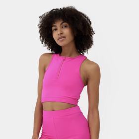 Zip jako ozdobný prvek na sportovním horním dílu plavek značky 4F. (699 Kč)