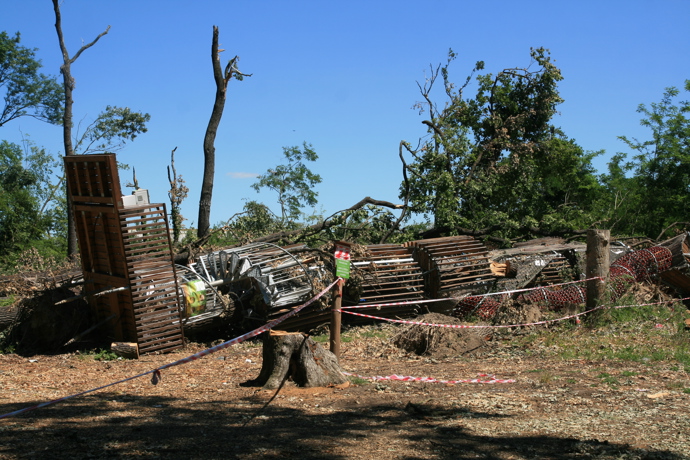 Takto dopadlo 3D bludiště u hodonínské ZOO.