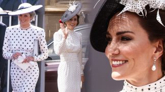 Princezny z Walesu v retro puntíkách: Kate oblékla elegantní model po vzoru Diany a sladila i barvu lodiček