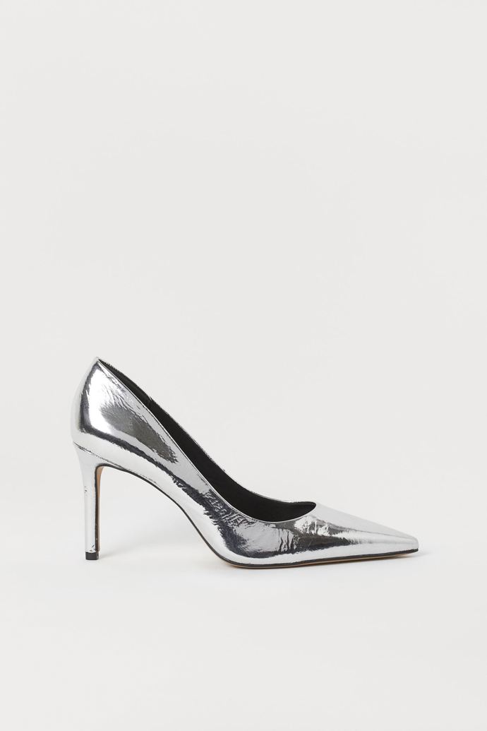 Metalické lodičky H&M, 899 Kč