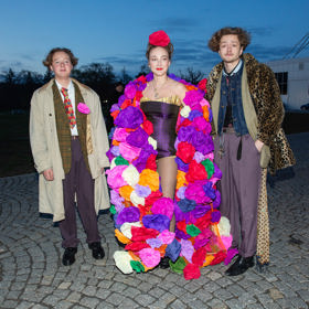 V originálním outfitu s květy přišla Rozálie Havelková pro změnu na loňském předávání Cen Anděl.