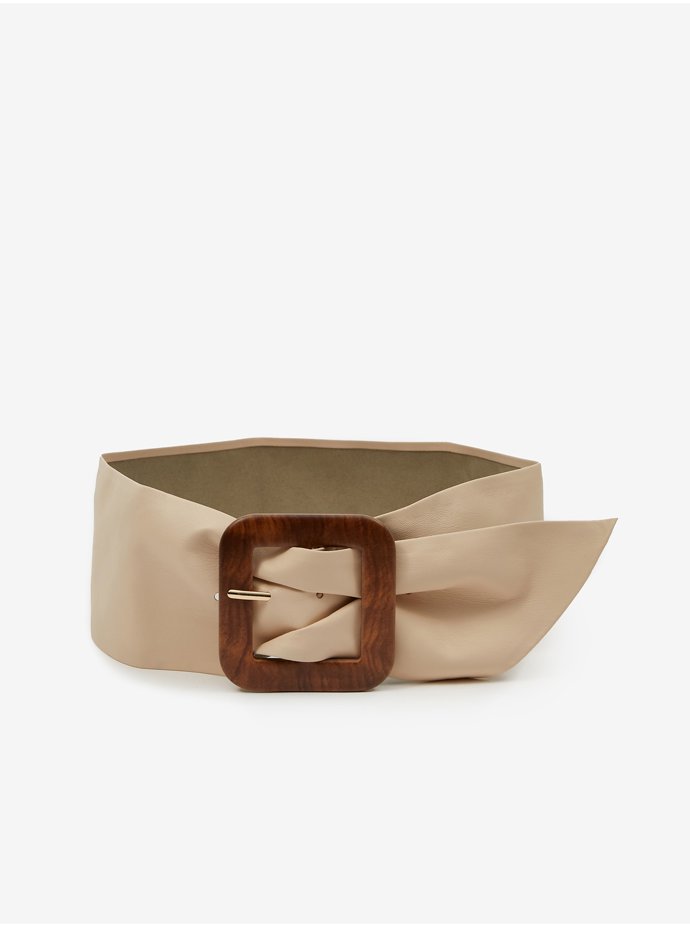 Měkký pásek s retro sponou. (Orsay, 349 Kč)