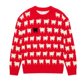 Svetr pochází z dílny módních návrhářek Sally Muir a Joanny Osborne, které ho upletly pro svou značku Warm&Wonderful. Svetr můžete sehnat i dnes, stojí v přepočtu cca 5 600 korun.