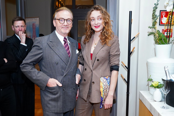 Rozálie Havelková se svým tátou Ondřejem Havelkou.