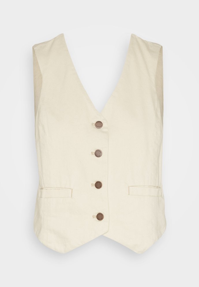 Vesta z lněné směsi. (Banana Republic, 2 550 Kč)