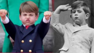 Fotky jako důkaz: Princ Louis je věrnou kopií dědy krále Karla III. Dělá stejné grimasy jako před 70 lety on