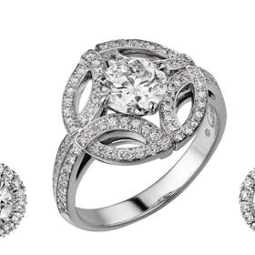 Náušnice a prsten Cartier, cena na vyžádání.