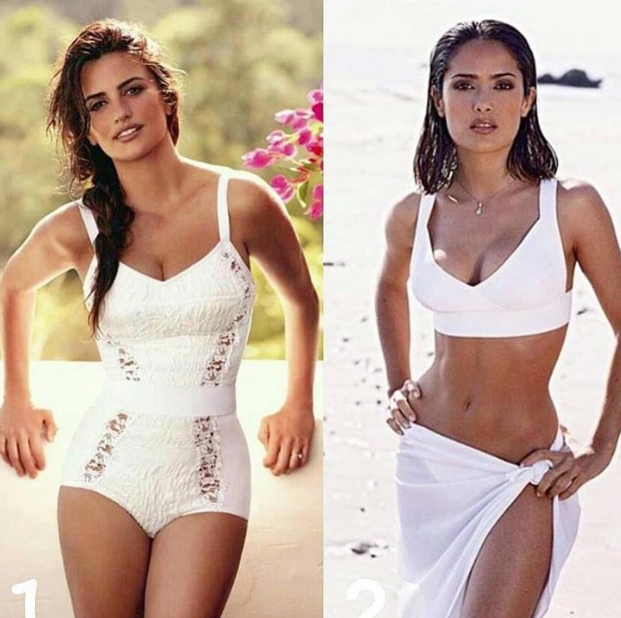 Bílá si našla zastání také u hereček Penélope Cruz a Salmy Hayek.