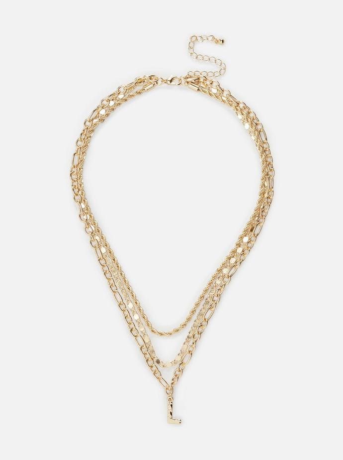 Detail kaskádovitého náhrdelníku Primark. 
(99 Kč)