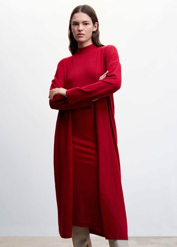 Dlouhý kardigan, Mango, 899 Kč