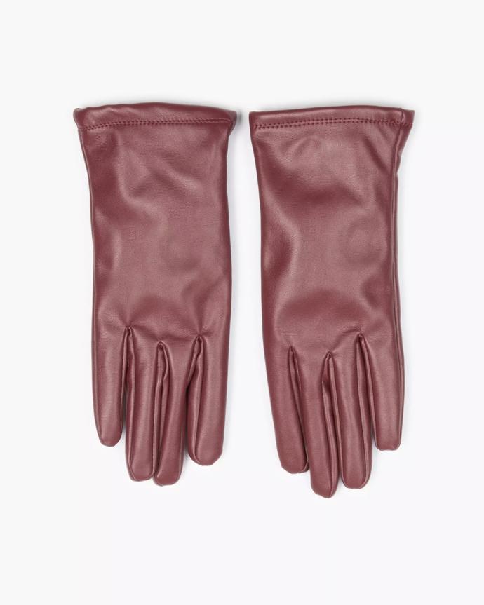 Rukavice z imitace kůže. (Gate, 198 Kč)