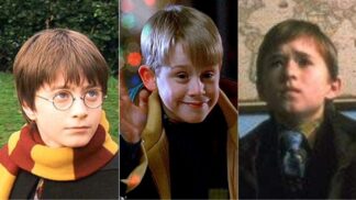 Daniel Radcliffe, Macaulay Culkin a Haley Joel Osment jako děti.