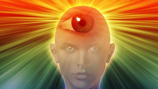 Když spojíme ukazováčky obou rukou nad obočím, vidíme místo, kde máme třetí oko