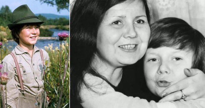 Tomáš se svou maminkou. S Marii poledňákovou byly velké kamarádky