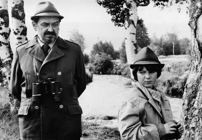 Se svým filmovým dědeček z film Pod jezevčí skálou